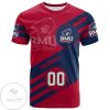 NCAA Robert Morris Colonials Custom Number Logo T-Shirt
