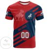 NCAA Samford Bulldogs Custom Number Logo T-Shirt