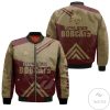 NCAA Texas State Bobcats Stripes Cross Shoulders Bomber Jacket