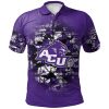NCAA Abilene Christian Wildcats Custom Text Number Camouflage Vintage Polo Shirt