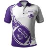 NCAA Abilene Christian Wildcats Flame Ball Polo Shirt