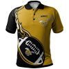 NCAA Alabama State Hornets Flame Ball Polo Shirt