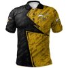 NCAA Alabama State Hornets Abstract Pattern Sport Polo Shirt