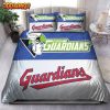MLB Cleveland Guardians Art Logo Bedding Set