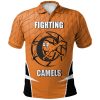 NCAA Campbell Fighting Camels Custom Text Number Sport Active Polo Shirt