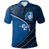 NCAA Central Connecticut State Blue Devils Custom Number Tattoo Polynesian Polo Shirt
