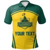 NCAA Clarkson Golden Knights Custom Text Number Curve Style Polo Shirt