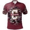 NCAA Charleston Cougars Custom Text Number Camouflage Vintage Polo Shirt