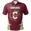 NCAA Charleston Cougars Custom Text Number Sport Active Polo Shirt