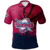NCAA University of Detroit Mercy Titans Custom Text Number Net Grunge Pattern Polo Shirt