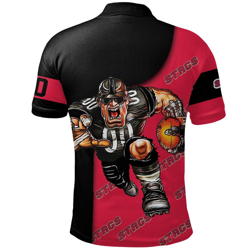 NCAA Fairfield Stags Football Go On Polo Shirt