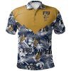 NCAA FIU Golden Panthers Tropical Seamless Polo Shirt
