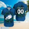 NCAA Florida Gulf Coast Eagles Custom Text Number Camouflage Vintage Hawaiian Shirt