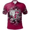 NCAA Fordham Rams Custom Text Number Camouflage Vintage Polo Shirt