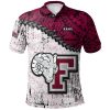NCAA Fordham Rams Grunge Polynesian Tattoo Polo Shirt