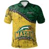 NCAA George Mason Patriots Grunge Polynesian Tattoo Polo Shirt