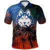NCAA Houston Baptist Huskies Coconut Tree Polo Shirt