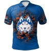 NCAA Houston Baptist Huskies Custom Text Number Camouflage Vintage Polo Shirt