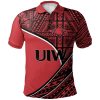 NCAA Incarnate Word Cardinals Custom Number Tattoo Polynesian Polo Shirt