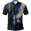 NCAA Longwood Lancers Custom Text Number Football Sport Version Polo Shirt