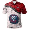 NCAA Loyola Marymount Lions Grunge Polynesian Tattoo Polo Shirt
