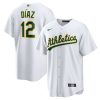 Oakland Athletics Aledmys Díaz Nike White Home MLB Replica Jersey