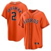 Houston Astros Alex Bregman Nike Orange Alternate MLB Replica Jersey