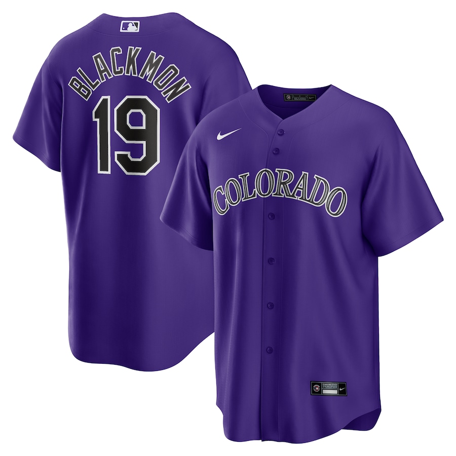 Colorado Rockies Charlie Blackmon Nike Purple Alternate MLB Replica Jersey Colorado Rockies Charlie Blackmon Nike Purple Alternate MLB Replica Jersey