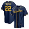 Milwaukee Brewers Christian Yelich Nike Navy Alternate MLB Replica Jersey