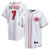 Cincinnati Reds Eugenio Suarez Nike White Home MLB Replica Jersey