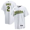 Oakland Athletics Khris Davis Nike White Home MLB Replica Jersey