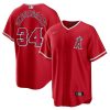 Los Angeles Angels Noah Syndergaard Nike Red Alternate MLB Replica Jersey