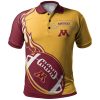 NCAA Minnesota State Mavericks Flame Ball Polo Shirt