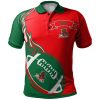 NCAA Mississippi Valley State Delta Devils Flame Ball Polo Shirt