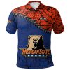 NCAA Morgan State Bears Grunge Polynesian Tattoo Polo Shirt