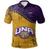 NCAA North Alabama Lions Grunge Polynesian Tattoo Polo Shirt