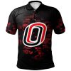 NCAA Nebraska Omaha Mavericks Custom Text Number Camouflage Vintage Polo Shirt
