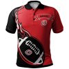 NCAA Nebraska Omaha Mavericks Flame Ball Polo Shirt