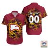 NCAA Winthrop Eagles Custom Text Number Camouflage Vintage Hawaiian Shirt