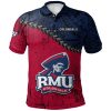 NCAA Robert Morris Colonials Grunge Polynesian Tattoo Polo Shirt
