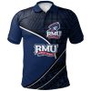 NCAA Robert Morris Colonials Custom Number Tattoo Polynesian Polo Shirt