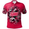 NCAA Sacred Heart Pioneers Custom Text Number Camouflage Vintage Polo Shirt