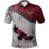 NCAA Saint Joseph’s Hawks Grunge Polynesian Tattoo Polo Shirt
