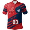 NCAA Samford Bulldogs Custom Number Logo Polo Shirt