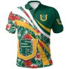 NCAA San Francisco Dons Hibiscus Tropical Flower Polo Shirt