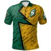 NCAA Southeastern Louisiana Lions Custom Text Number Abstract Pattern Sport Polo Shirt