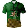 NCAA Vermont Catamounts Custom Text Number Net Grunge Pattern Polo Shirt