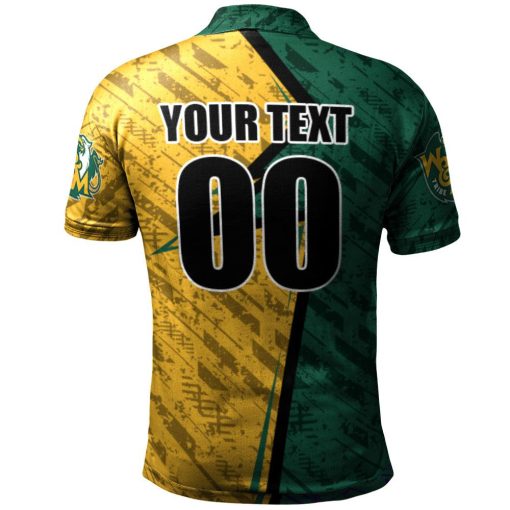 NCAA William & Mary Tribe Custom Text Number Abstract Pattern Sport Polo Shirt