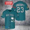 MLB Seattle Mariners Custom Name Number Peanuts Snoopy Baseball Jersey