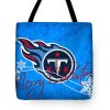 NFL Tennessee Titans Merry Christmas Tote Bag